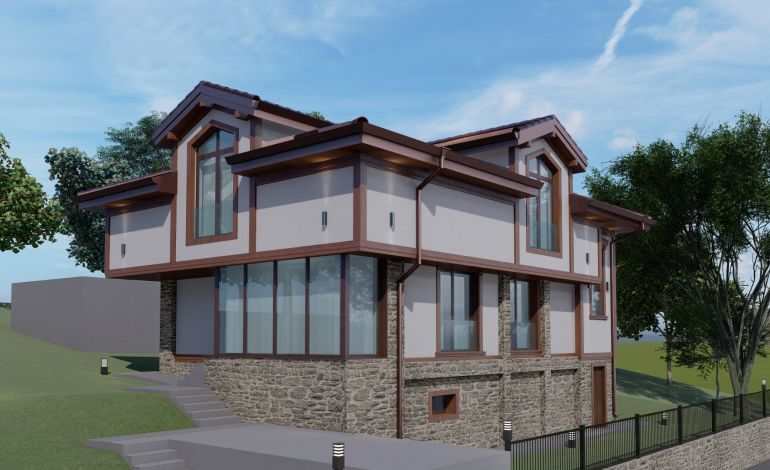 Extension and superstructure of an existing single-family residential building