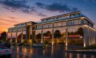 Office building with shops