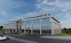 Office building with shops
