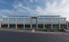 Office building with shops